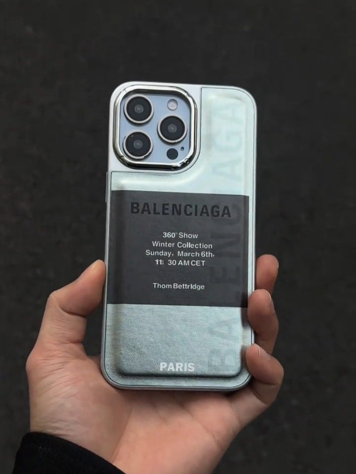 巴黎世家電鍍皮質手機殼-ZUIHANG SHOP